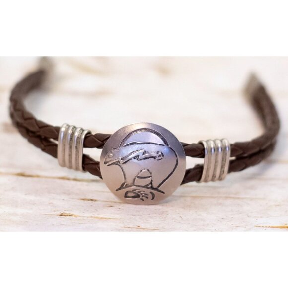 7 inch, Vintage Adorable Animal Glyph Elegant Bracelet - B16 - Picture 2 of 3